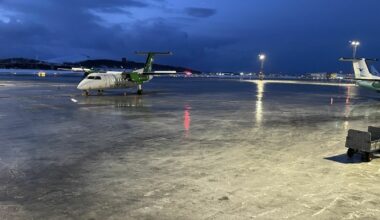 Krevende vær ga full stopp på Bodø lufthavn