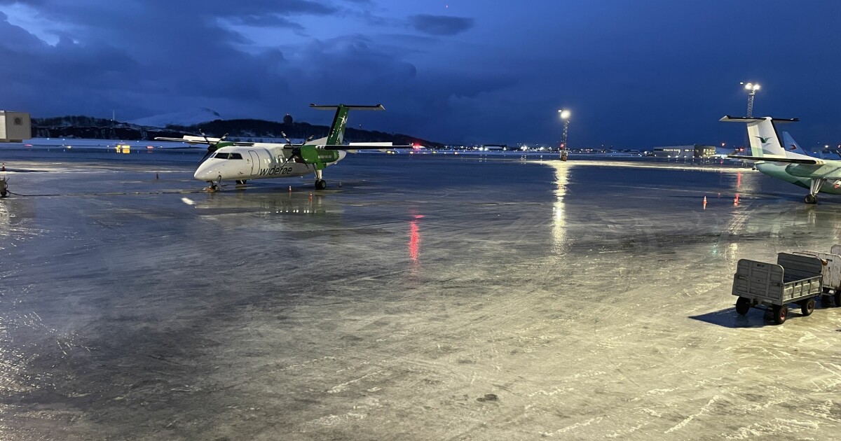 Krevende vær ga full stopp på Bodø lufthavn