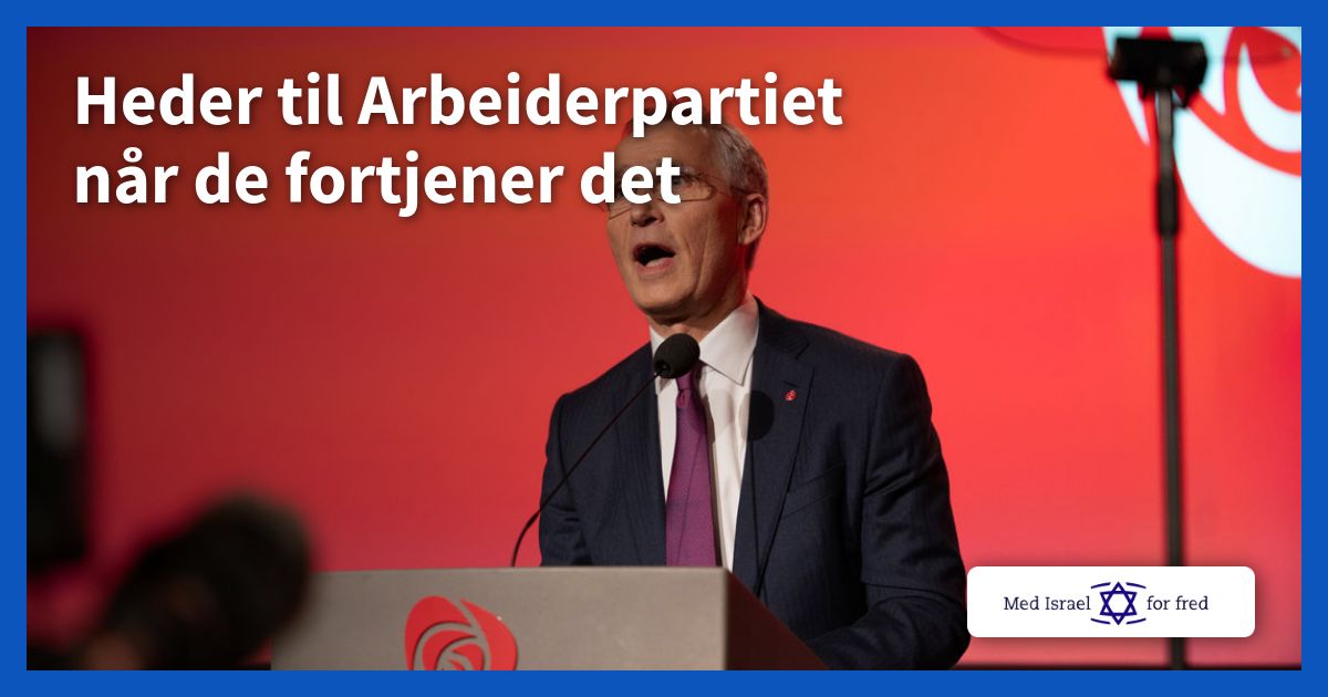 Heder til Arbeiderpartiet når de fortjener det