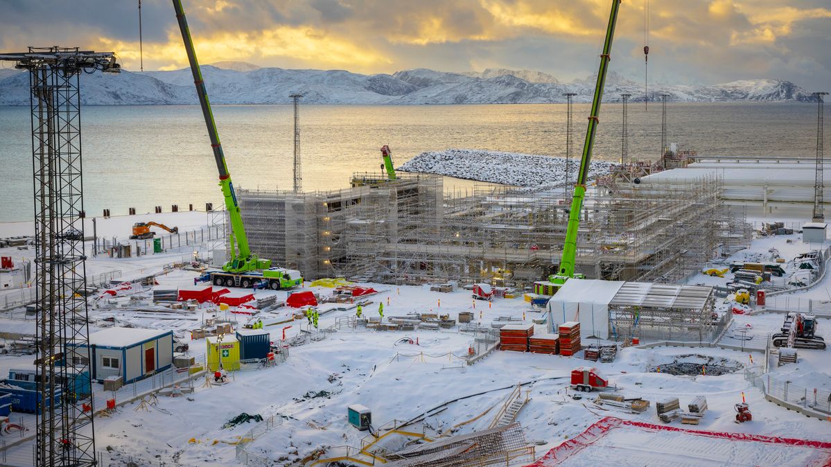 Snøhvit Future-prosjektet er halvferdig. Det skal både elektrifisere anlegget og øke utvinningen. Bildet er fra februar i år.