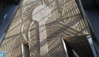 Slik ser kunstverket ut fra innsiden.