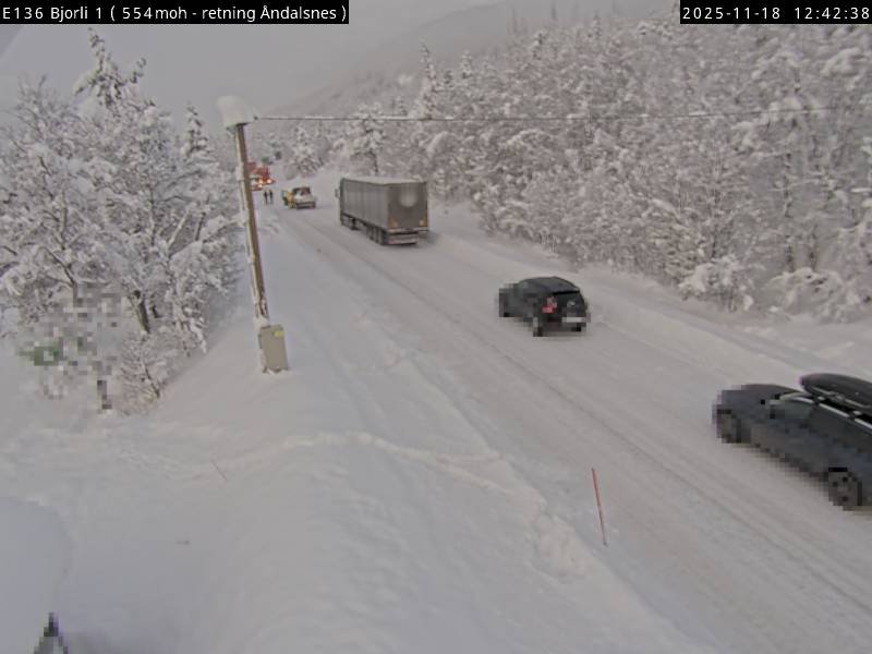 Nyheter, Trafikk | Vogntog med problemer – vegen er stengt