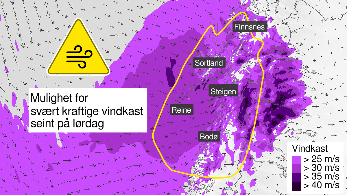 Vær, Vervarslinga i Nord | Meteorologen advarer: – Det vil være veldig brå endring - Avisa Nordland
