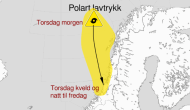 Uvær, Polart lavtrykk | Polart lavtrykk på vei: – Full storm og kraftige snøbyger