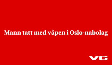 Mann tatt med våpen i Oslo-nabolag