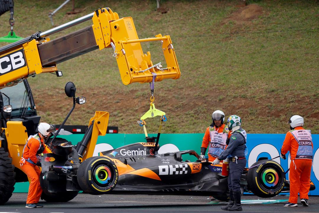 Lando Norris seiret i sprintløpet i Brasil