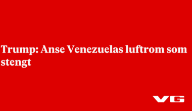 Anse Venezuelas luftrom som stengt