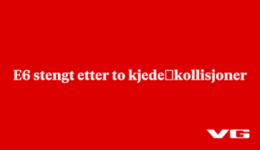 To kjedekollisjoner på E6