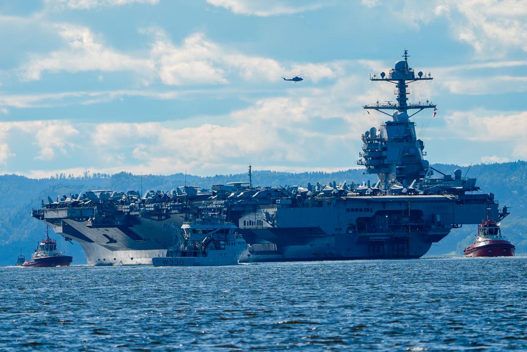 Amerikansk hangarskip ankommer Karibia