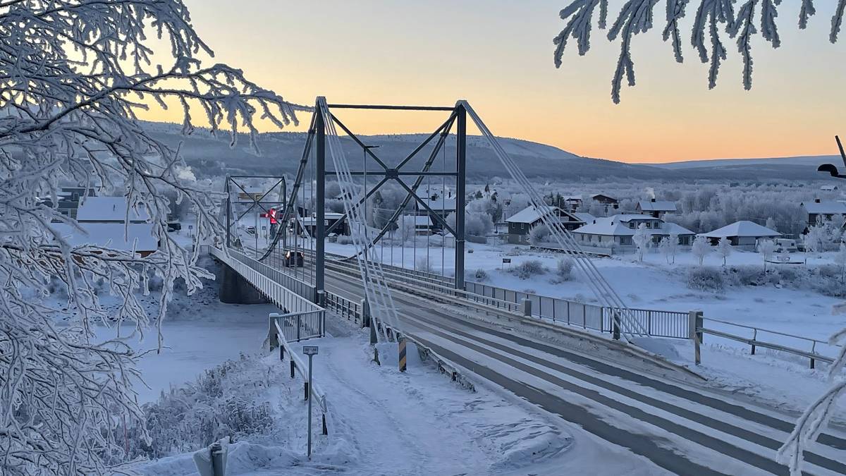 Karasjok i kulda.