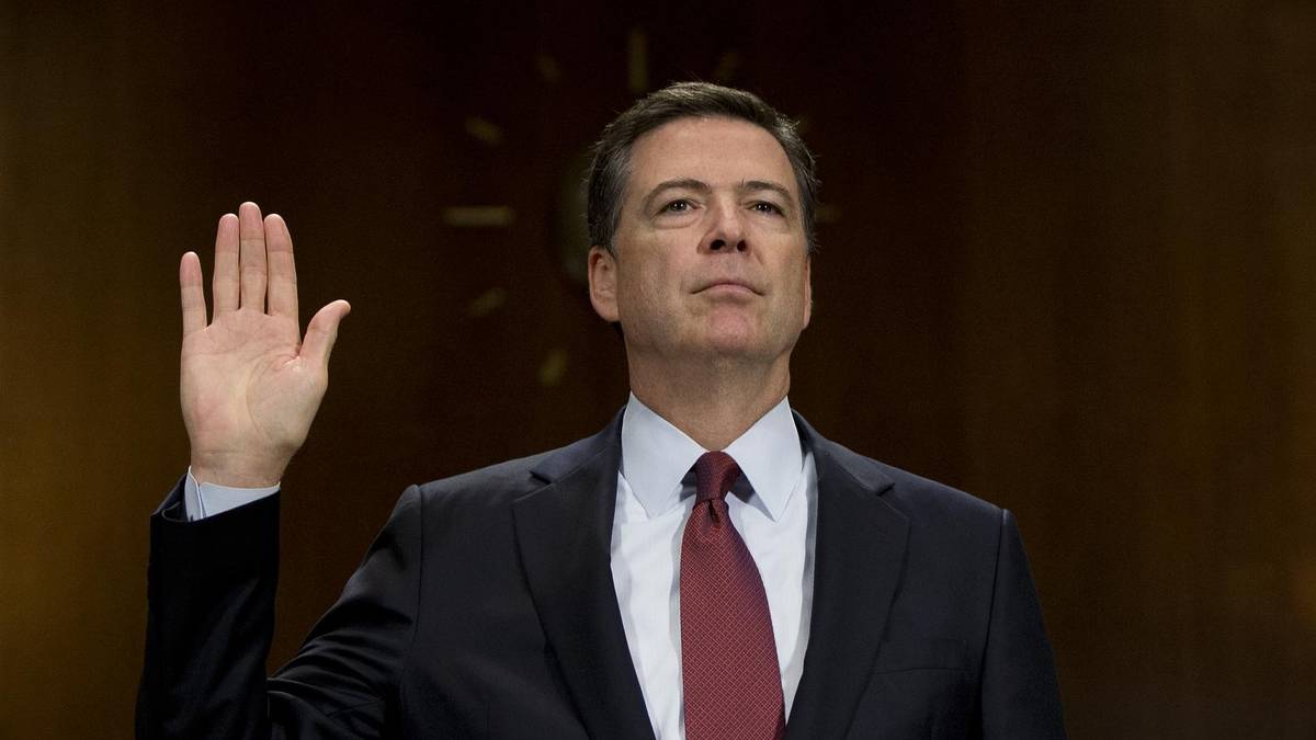 Bildet er kun til bruk som thumbnail for byråstoff i Potion.Ex-FBI Director James Comey charged with making false statement, obstruction, AP source says