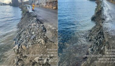 40 meter av veien skled ut - Dagbladet