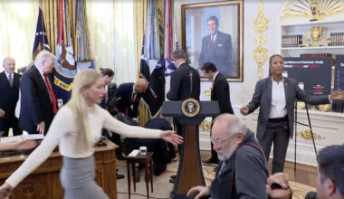 Mann kollapset i Det ovale kontor