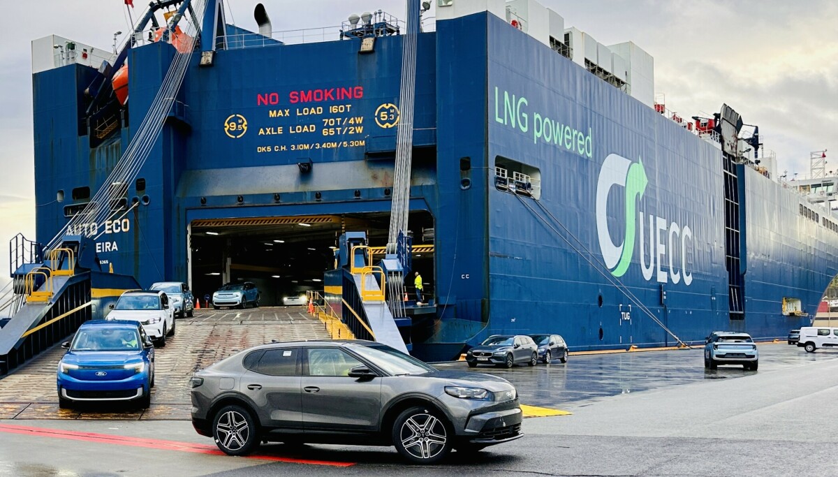 Her kommer Fords eget «momsskip» til Norge med 1100 elbiler