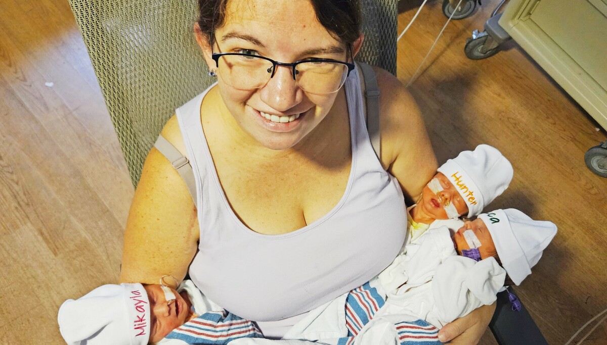 Fra sorg til glede med firlinger etter tapet av datteren