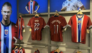 Landslagsdrakter selger som varmt hvetebrød