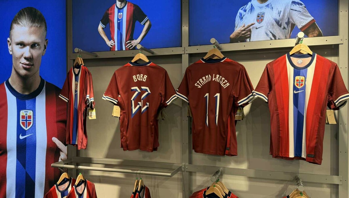 Landslagsdrakter selger som varmt hvetebrød