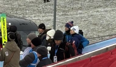 Silje Opseth fikk trøst av kjæresten Mathias Harstad på Lillehammer.