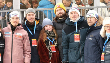 Johann André Forfang fikk besøk av sin kreftsyke far Hugo på Lillehammer.