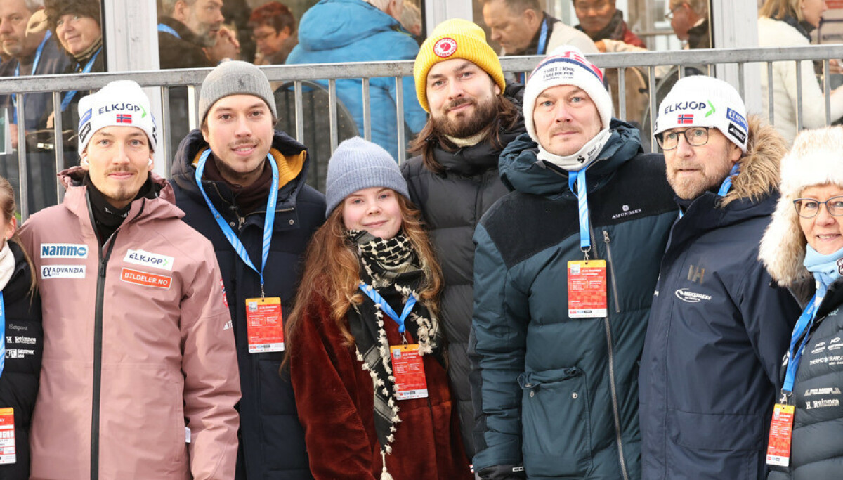 Johann André Forfang fikk besøk av sin kreftsyke far Hugo på Lillehammer.