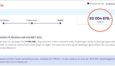 Sydentur hoppet fra 9230 kroner til 20 millioner