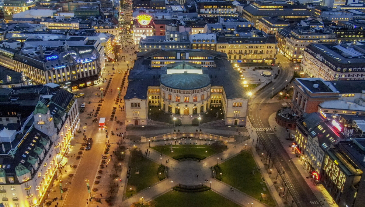 Sov over på Stortinget