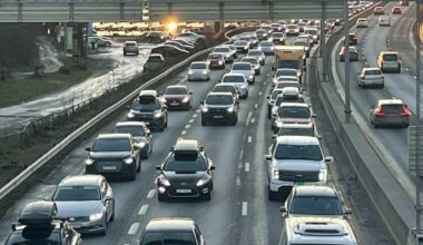 E18: - Ganske mye kø