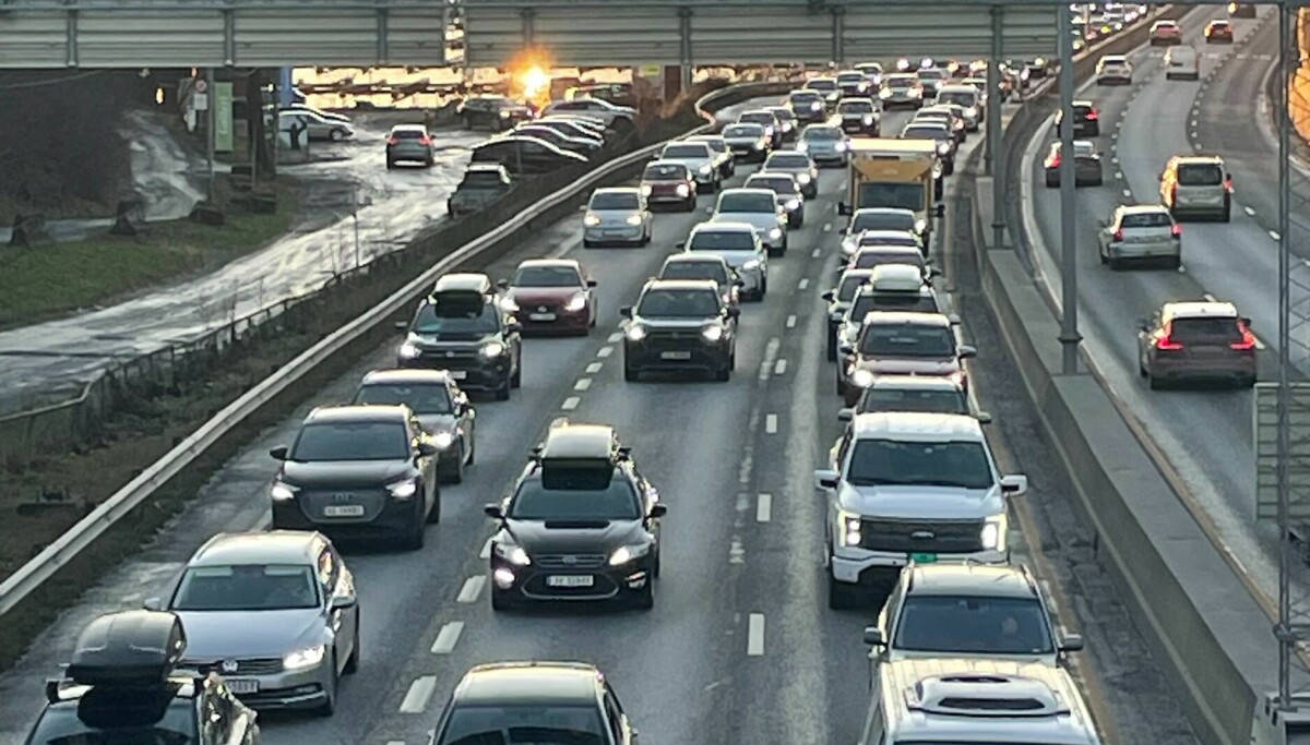 E18: - Ganske mye kø