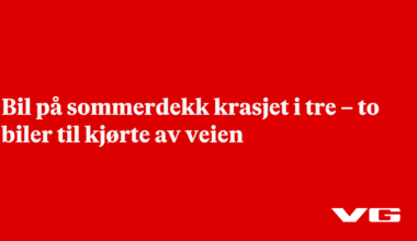 Bil på sommerdekk krasjet i tre – to biler til kjørte av veien