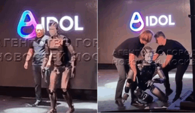 Russisk robotdebut endte i fiasko – gikk rett i gulvet