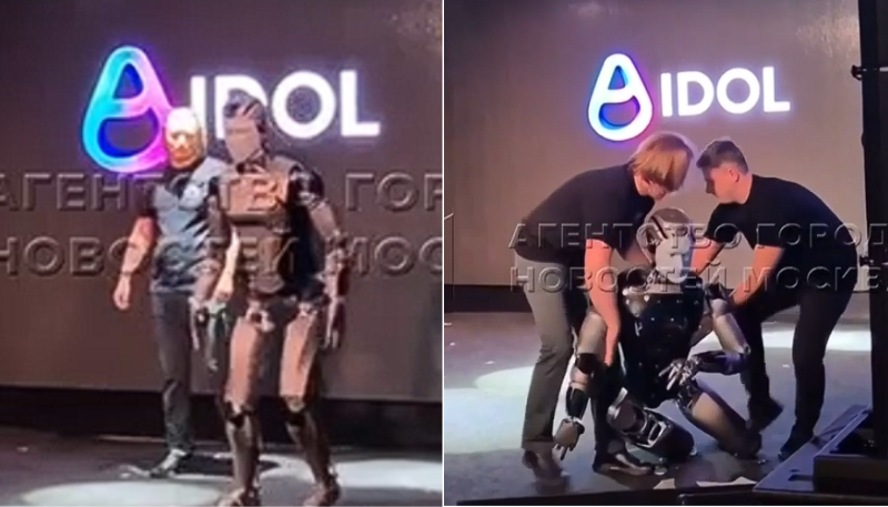 Russisk robotdebut endte i fiasko – gikk rett i gulvet