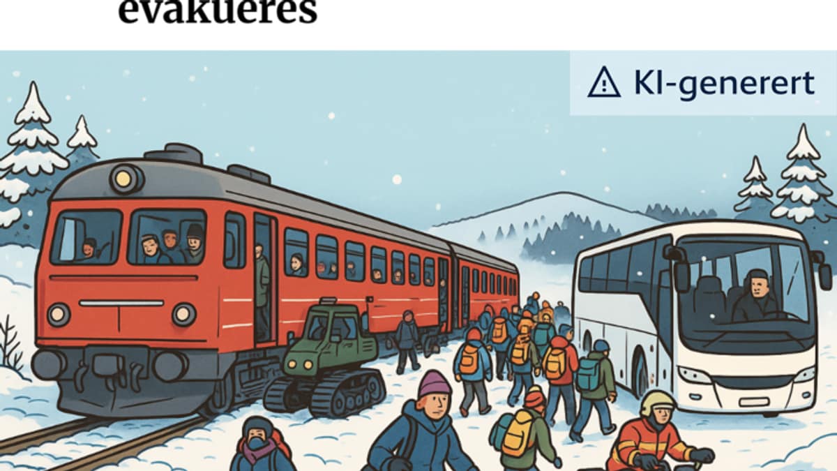 Her bruker lokalavisa KI til å vise frem toghavari – NRK Nordland