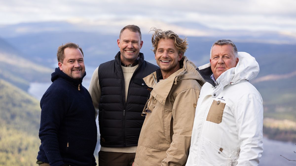 Gründergjengen bak Fossefall, f.v. teknologidirektør Espen Fjeldberg, sjef Øyvind Vesterdal, eiendomsdirektør Eirik Wiik og salgsdirektør Børge Granli. Wiik er initiativtaker, resten er medeiere.