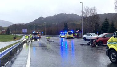 E39, Helgetrafikk | Tre personer til sykehus etter smell på E39: – Store skader