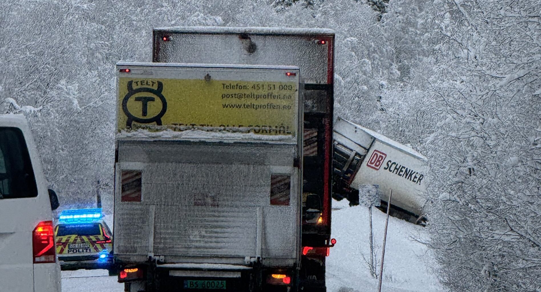 Ulykke, E6 | Fire trafikkulykker på E6 – på samme sted