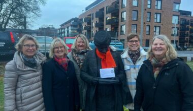 Askim, Mysen | Henger opp oransje skjerf i Askim og Mysen – i dag starter en 16 dagers lang kampanje