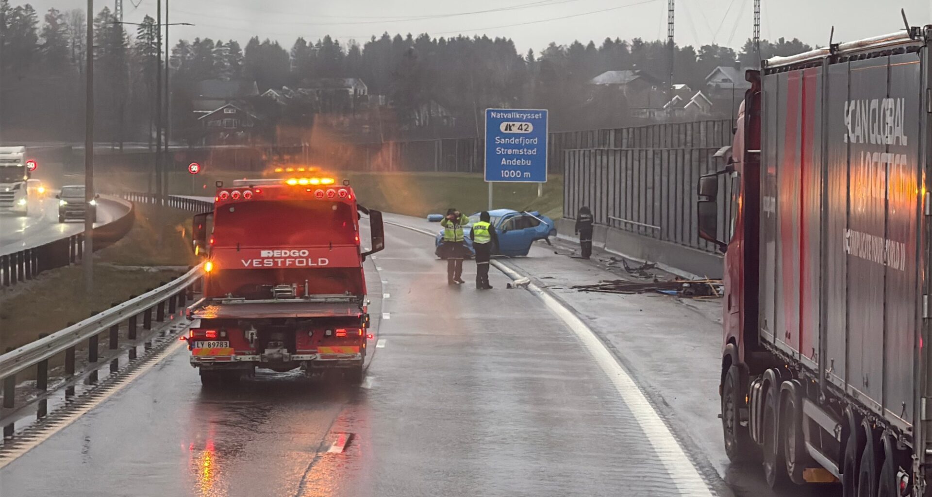 Ulykke, Hendelse | Rykker ut til E18 - Sandefjords Blad