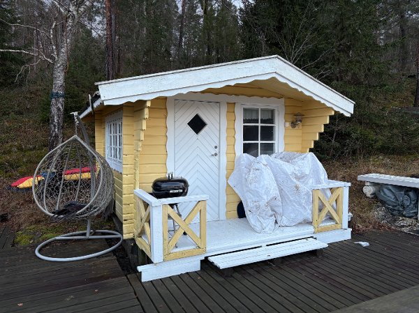 Befaring på hytta til Elisabeth Andreassen på Brønnøya