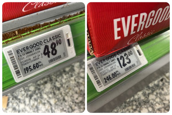 Evergood kaffe hos Kiwi