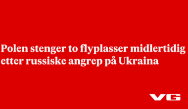 Polen stenger to flyplasser midlertidig etter russiske angrep på Ukraina