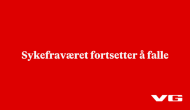 Sykefraværet fortsetter å falle