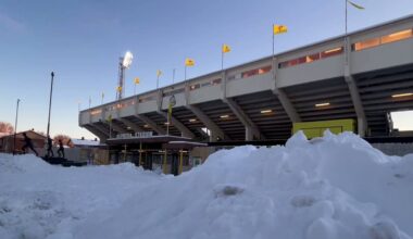 Snø utenfor Aspmyra før mesterligaen