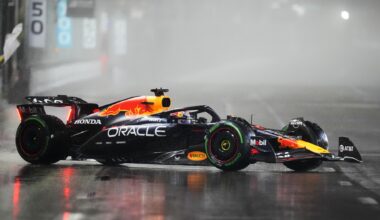 Lando Norris, Formel 1 | Norris raskest i regnvåt og kaotisk Formel 1-kvalifisering i Las Vegas