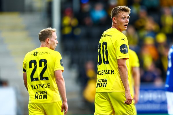 Bodø 20250726.
Bodø/Glimts Mathias Jørgensen under eliteseriekampen i fotball mellom Bodø/Glimt og Vålerenga på Aspmyra stadion.
Foto: Mats Torbergsen / NTB