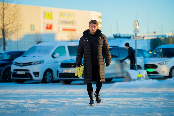 Bodø 20251124.
Patrick Berg på treningen til Bodø/Glimt i Nordlandshallen dagen før Champions League-kampen i fotball mot Juventus.
Foto: Stian Lysberg Solum / NTB