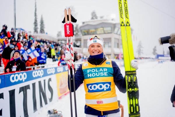 Ruka, Finland 20251128. 
Frida Karlsson fra Sverige vant 10 km klassisk i Ruka.
Foto: Terje Pedersen / NTB