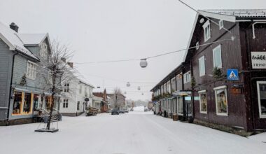 Nyheter, Vær | Snøen faller på Hadeland – Fare for glatte veger mandag