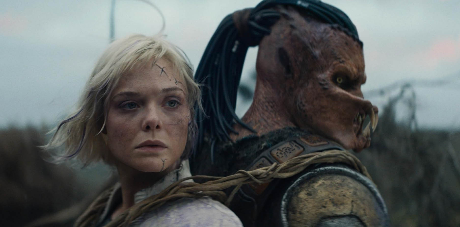 Predator Badlands box office franchise record Elle Fanning Dimitrius Schuster-Koloamatangi