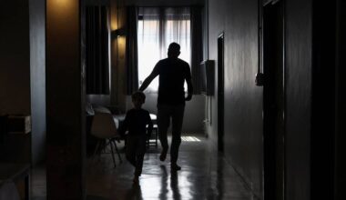 En palestiner og hans barn i Sør-Afrika