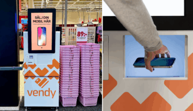 Her kan du pante mobiltelefonen din i en svensk Ica-butikk. Selskapet har ambisjoner om å etablere seg i Norge.